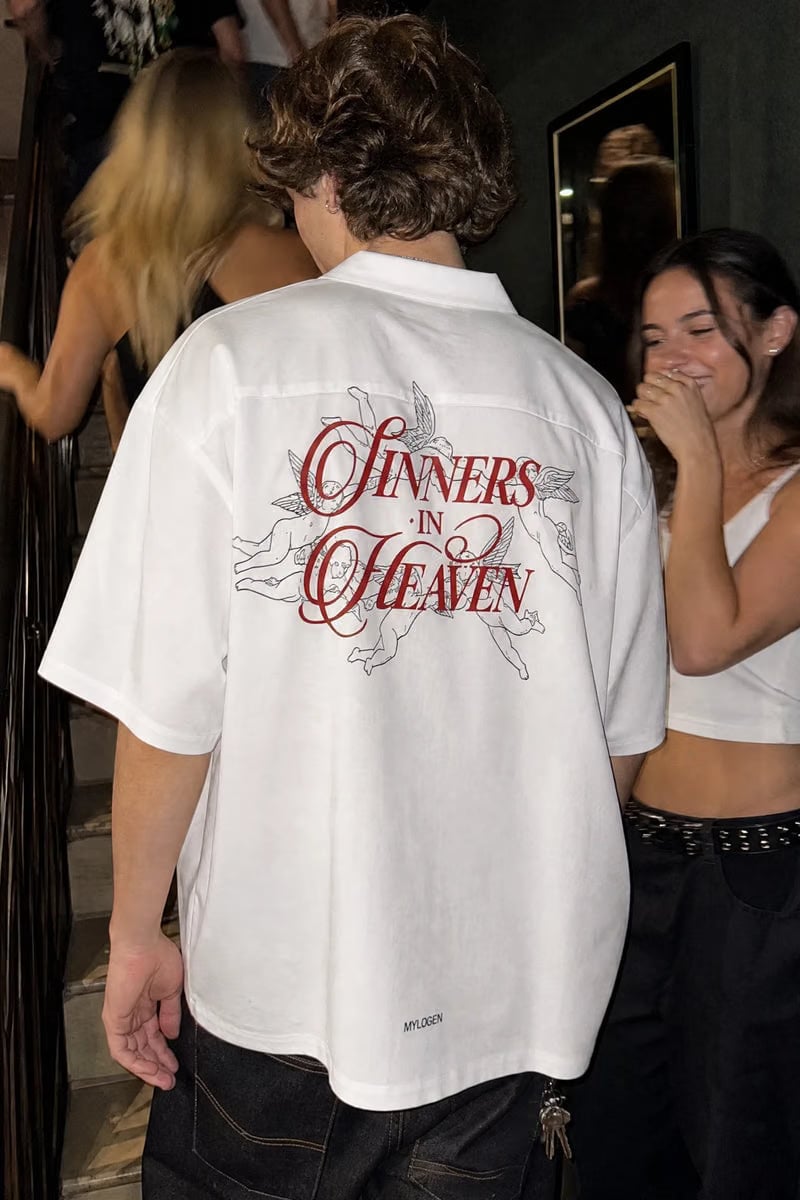 Myugen Sinners In heaven Bowling Shirt White