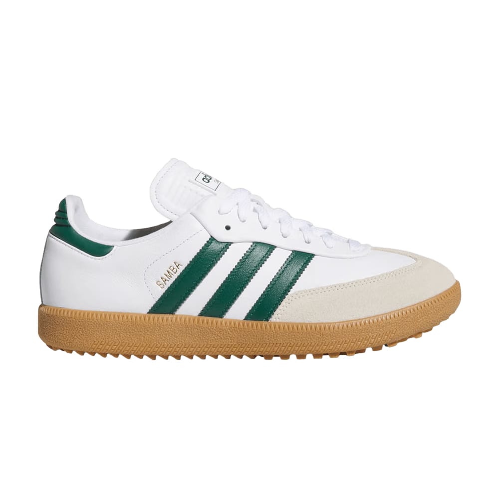 Samba Spikeless Golf White Collegiate Green Gum