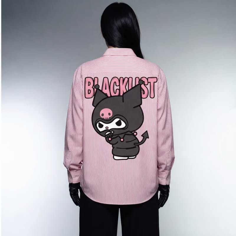 Blacklist Brat Mode Stripe Shirt – Pink