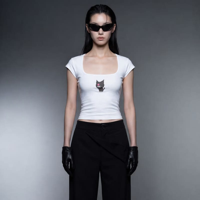 Blacklist Little Devil Baby Tee White