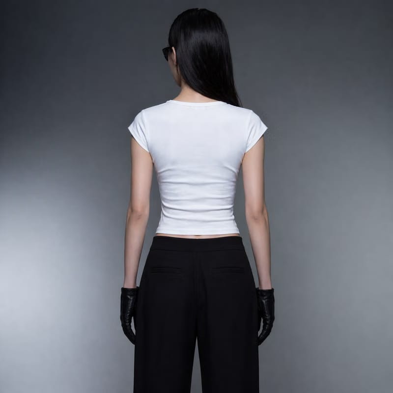 Blacklist Little Devil Baby Tee White