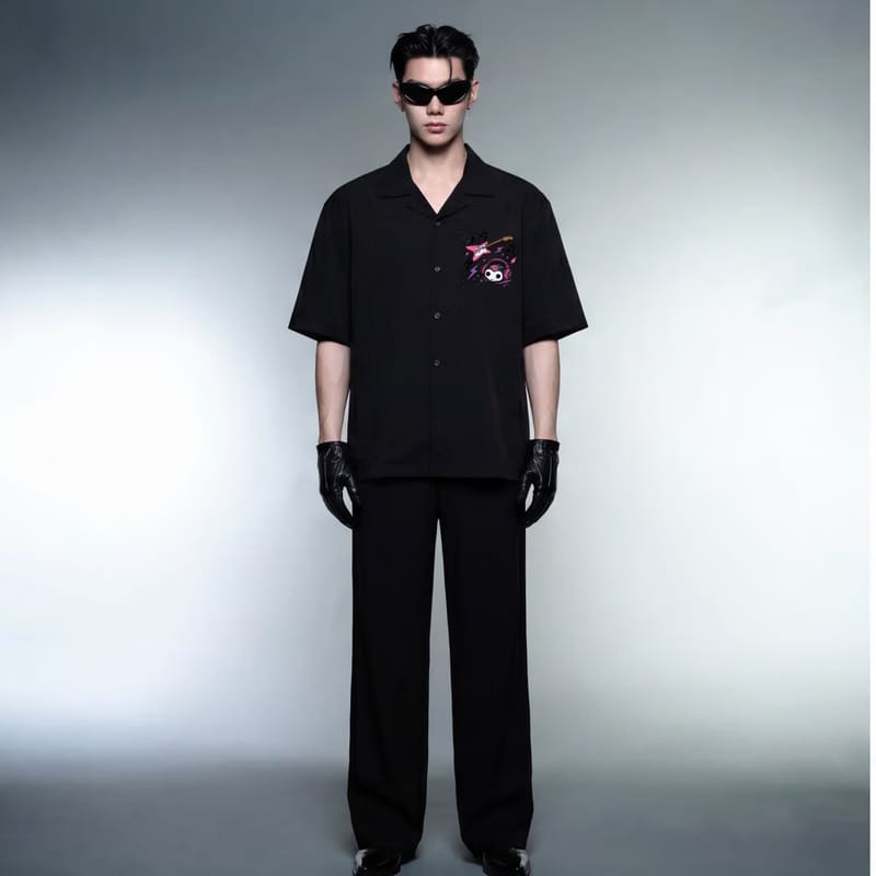 Blacklist Punk Princess Bowling Shirt – Black