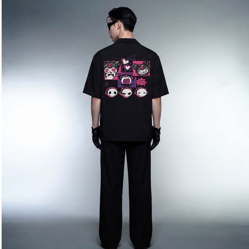 Blacklist Punk Princess Bowling Shirt – Black