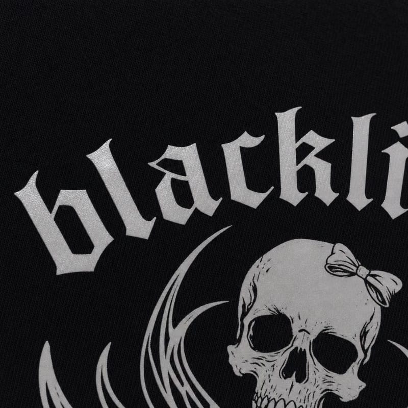 Blacklist Skull Brat Baby Tee Black