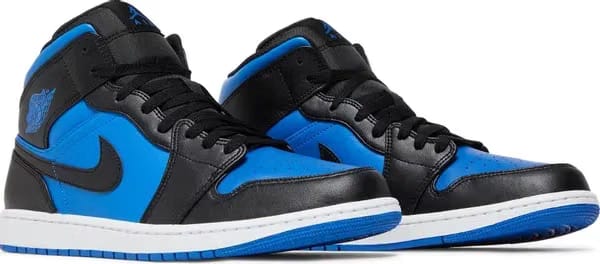 Air Jordan 1 Mid Black Royal Blue