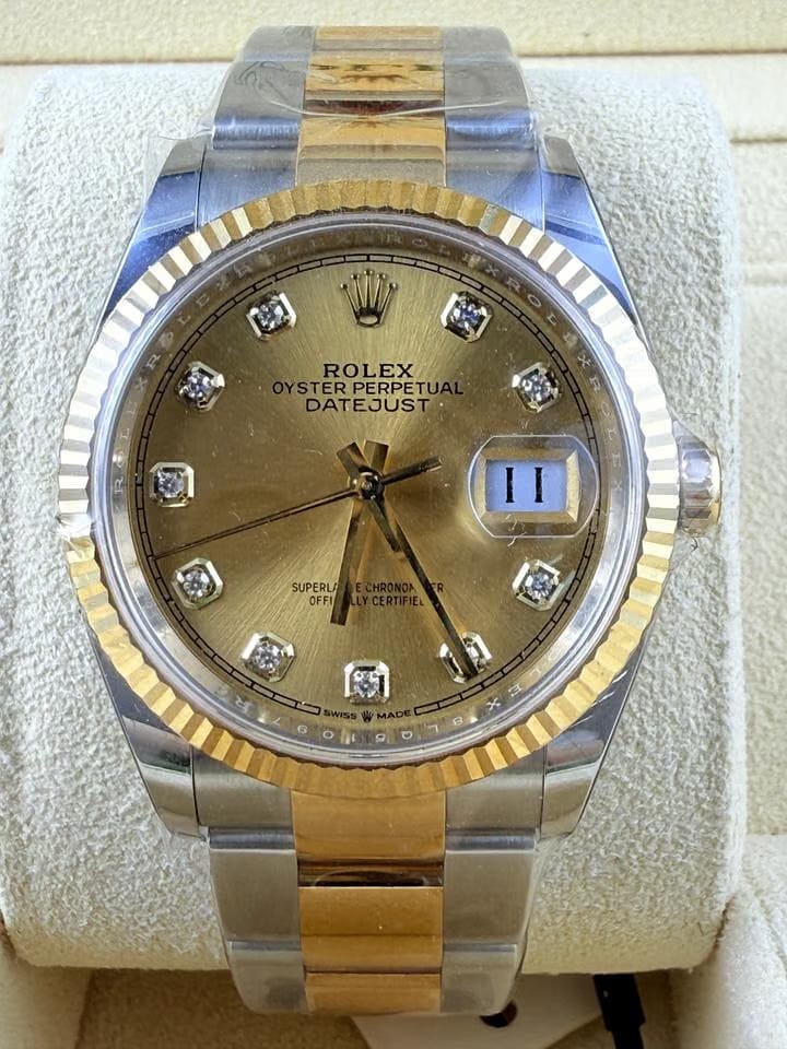 Rolex | Datejust | 126233 | Gold/Steel | 36 mm | Gold/Steel | Champagne | Automatic