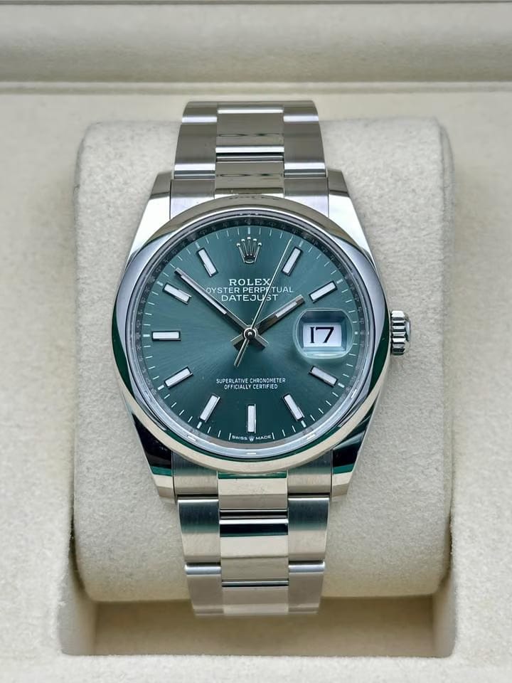 Rolex | Datejust | 126200 | Steel | 36 mm | Steel | Green | Automatic