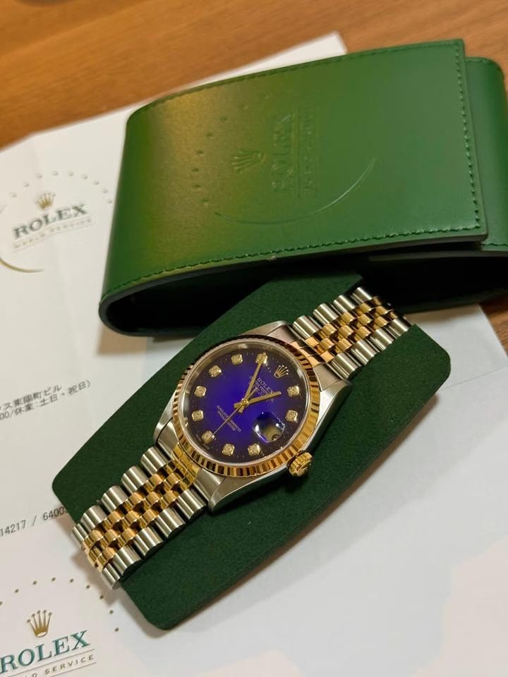 Rolex | Datejust | 16233 | Gold/Steel | 36 mm | Gold/Steel | Blue | Automatic
