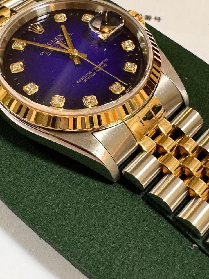 Rolex | Datejust | 16233 | Gold/Steel | 36 mm | Gold/Steel | Blue | Automatic