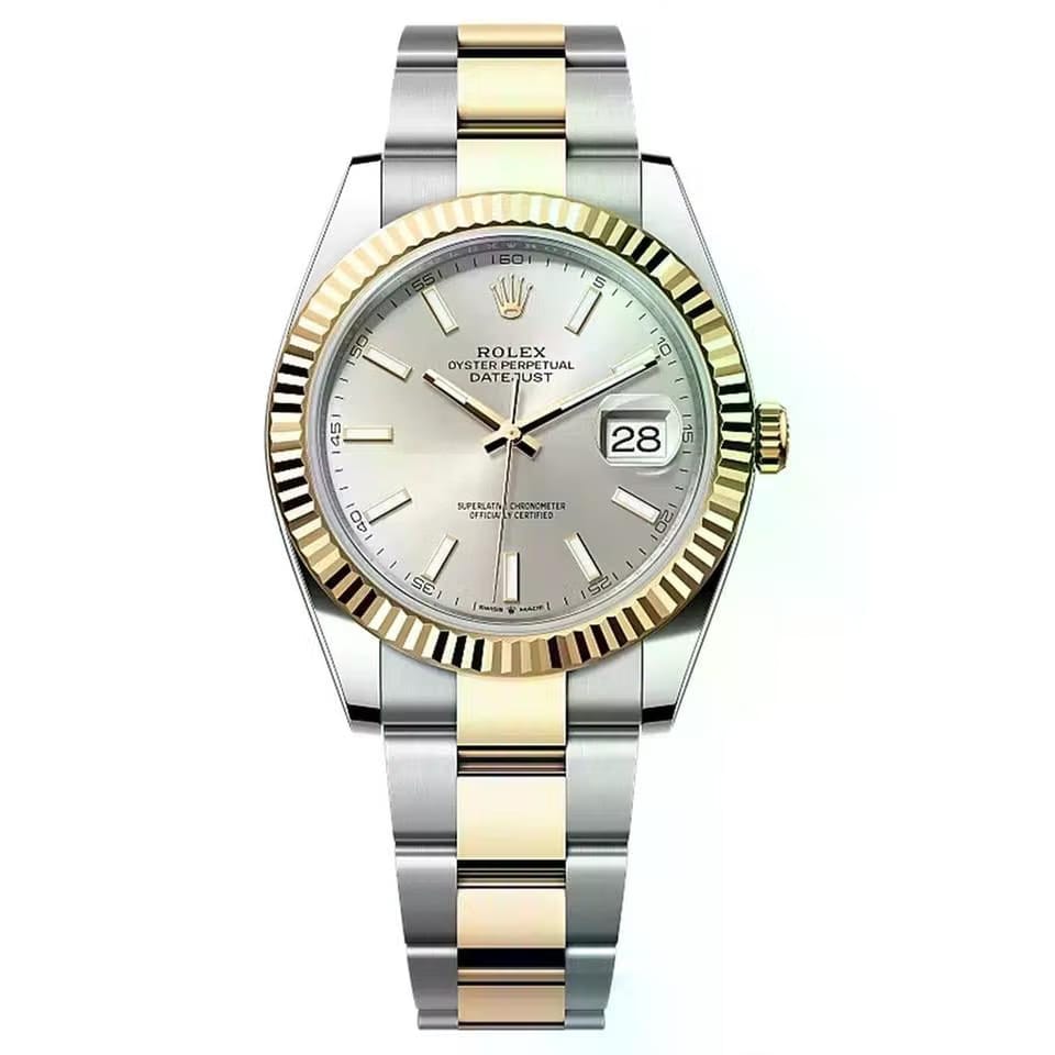 Rolex | Datejust | 126333-0001 | 41 mm | Gold/Steel | Silver | Automatic