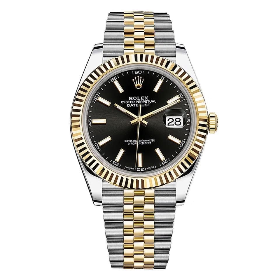 Rolex | Datejust | 126333-0014 | 41 mm | Gold/Steel | Black | Automatic