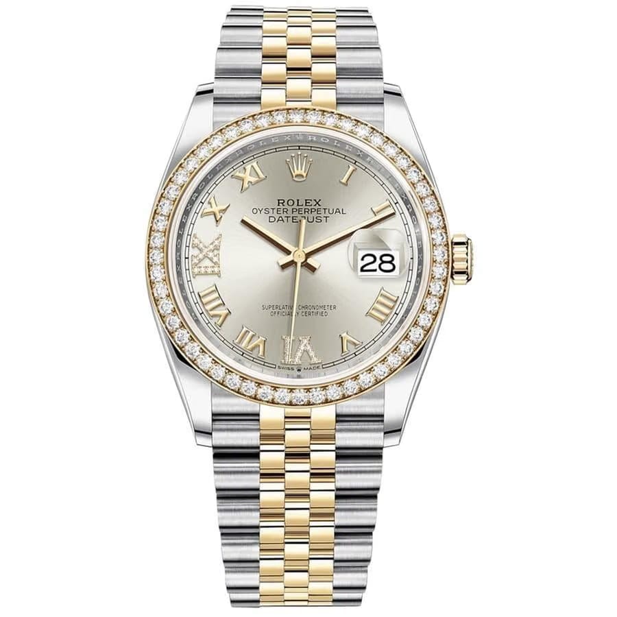 Rolex | Datejust | 126283RBR-0017 | 36 mm | Gold/Steel | Silver | Automatic