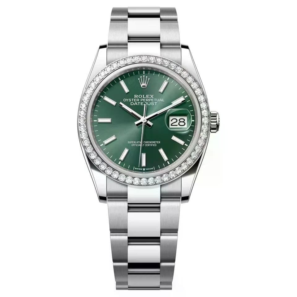 Rolex | Datejust | 126284RBR-0044 | 36 mm | Steel | Green | Automatic