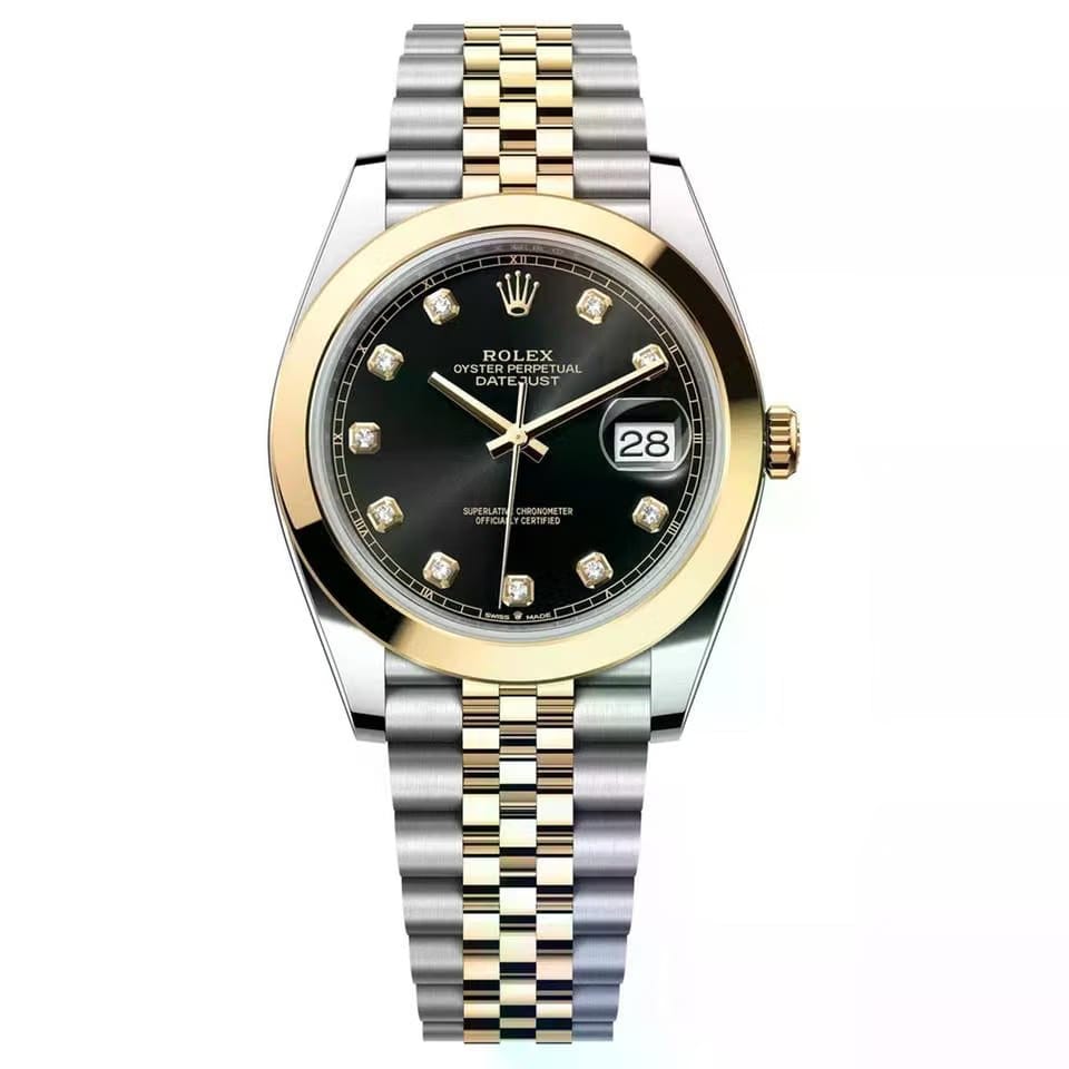 Rolex | Datejust | 126303-0006 | 41 mm | Gold/Steel | Black | Automatic