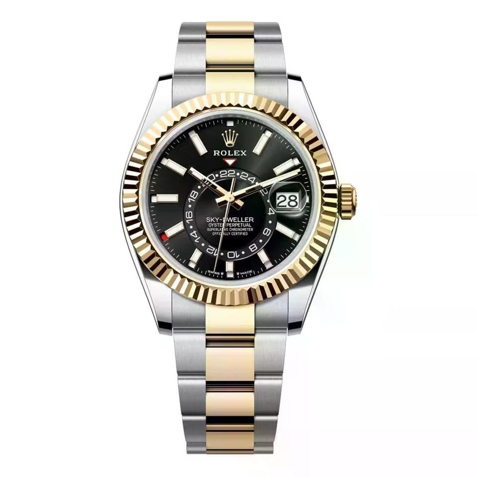 Rolex | Sky-Dweller | 336933-0003 | 42 mm | Gold/Steel | Black | Automatic