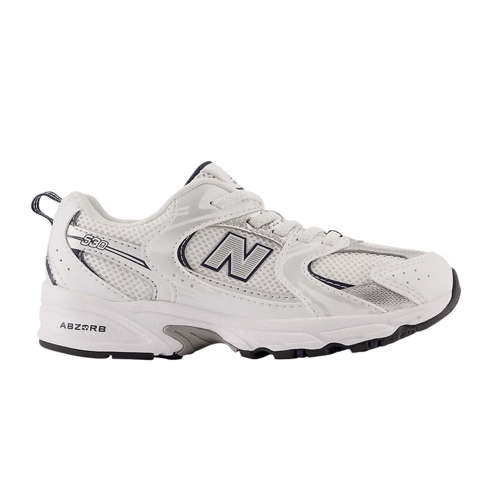530 Bungee Little Kid White Natural Indigo