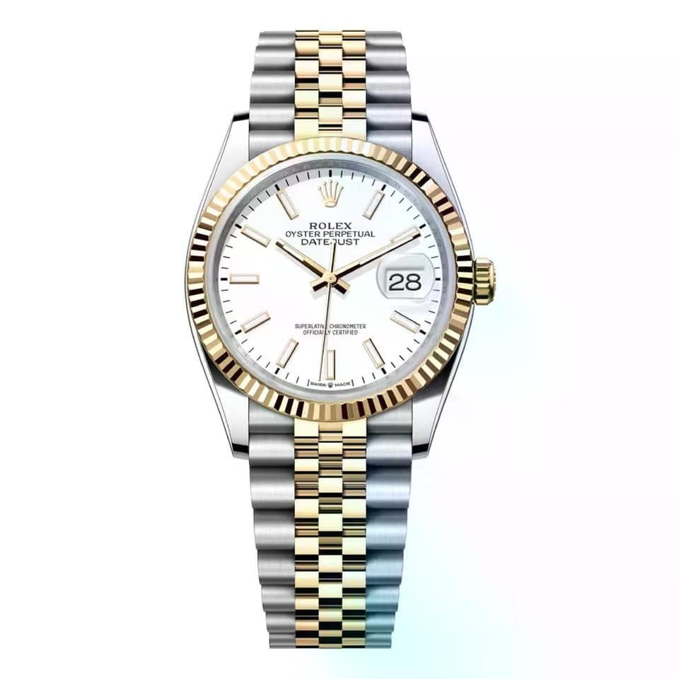 Rolex | Datejust | 126233-0019 | 36 mm | Gold/Steel | White | Automatic