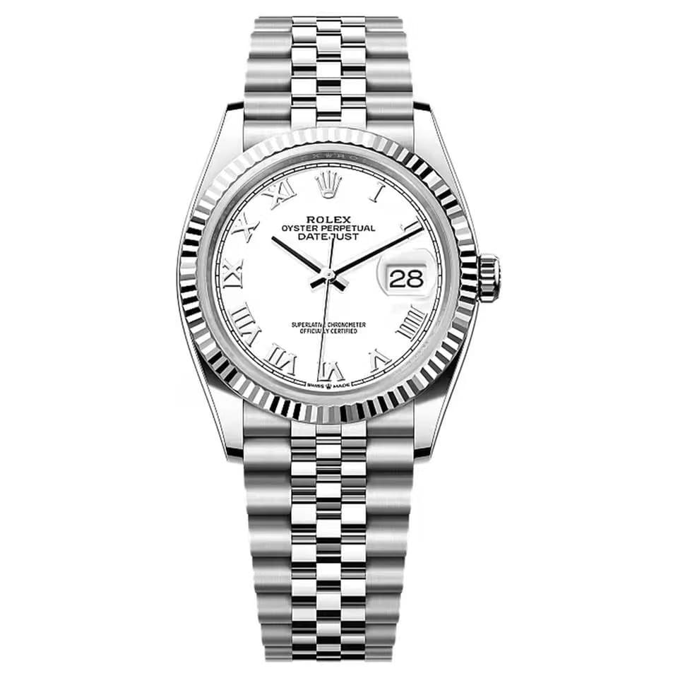 Rolex | Datejust | 126234-0025 | 36 mm | Steel | White | Automatic