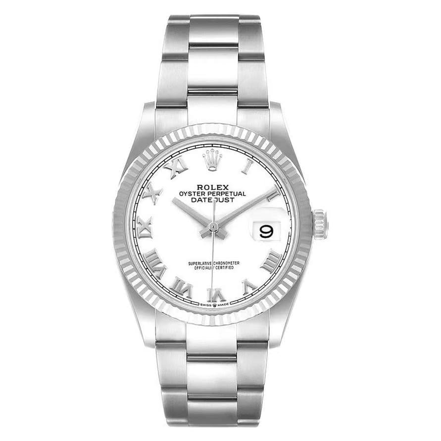 Rolex | Datejust | 126234-0026 | Steel | 36 mm | Steel | White | Automatic