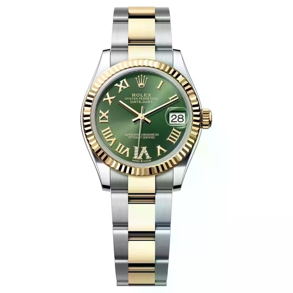 Rolex | Datejust | 278273-0015 | 31 mm | Gold/Steel | Green