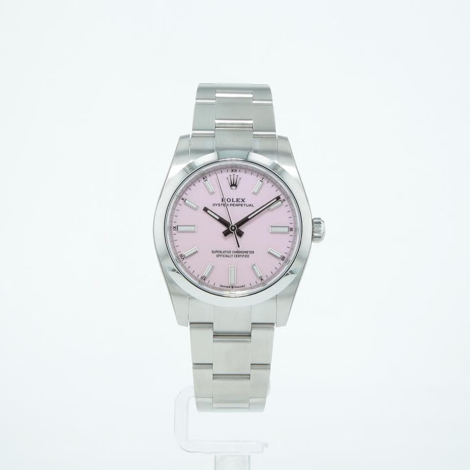 Rolex | Oyster Perpetual | 124200 | Steel | 34 mm | Steel | Pink | Automatic