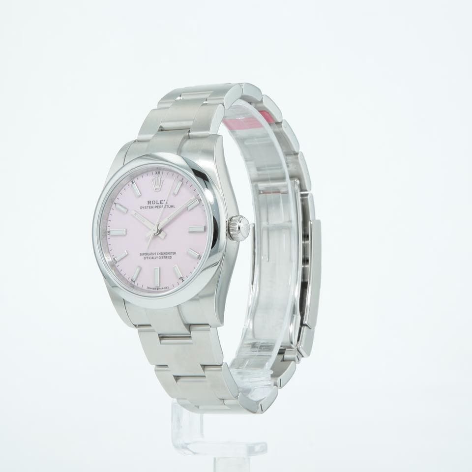 Rolex | Oyster Perpetual | 124200 | Steel | 34 mm | Steel | Pink | Automatic