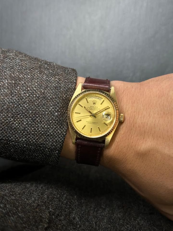 Rolex | Datejust | 116333 | Yellow gold | 38 mm | Leather | Gold | Automatic