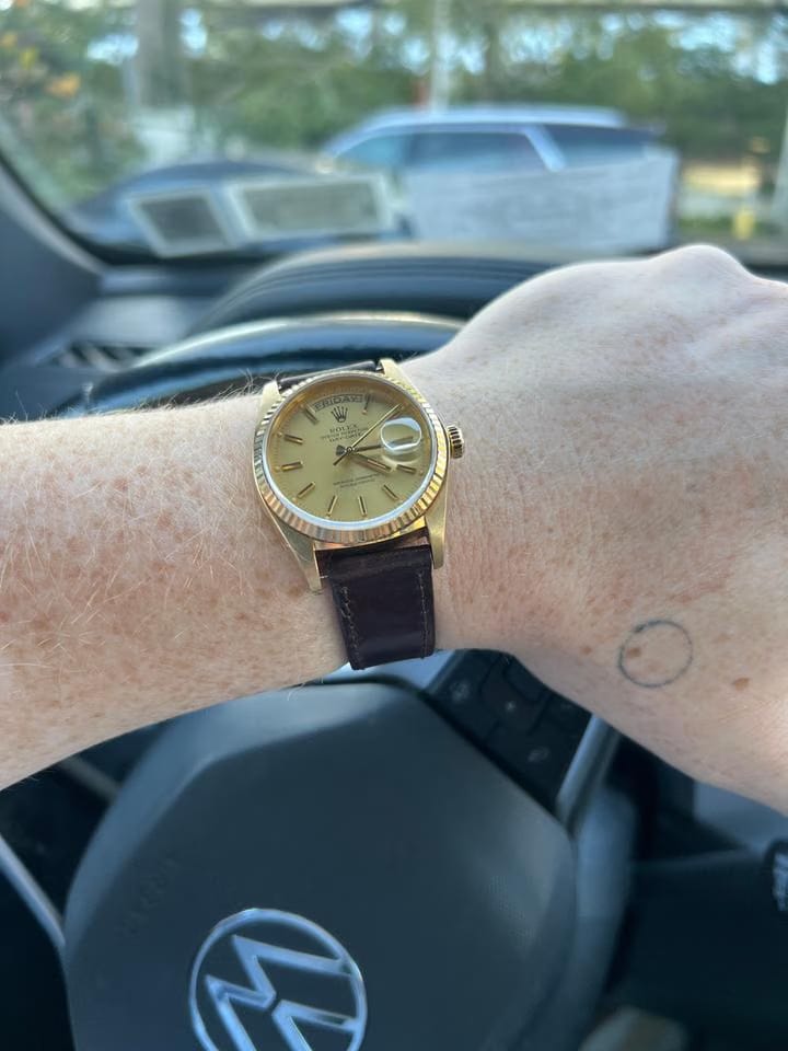 Rolex | Datejust | 116333 | Yellow gold | 38 mm | Leather | Gold | Automatic
