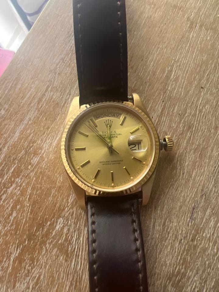 Rolex | Datejust | 116333 | Yellow gold | 38 mm | Leather | Gold | Automatic