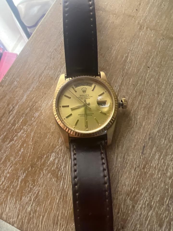 Rolex | Datejust | 116333 | Yellow gold | 38 mm | Leather | Gold | Automatic