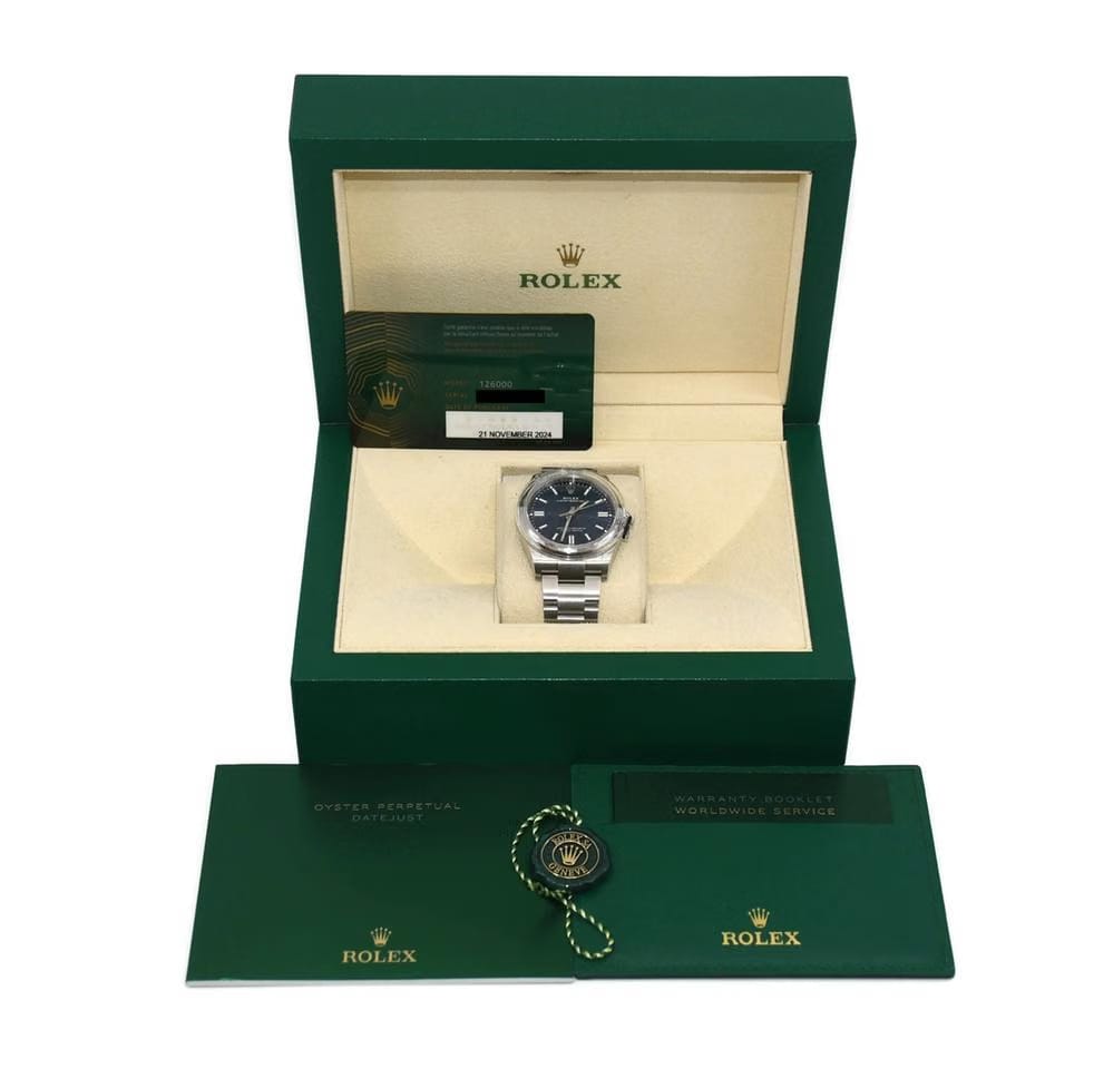 Rolex | Oyster Perpetual | 126000 | Steel | 36 mm | Steel | Blue | Automatic