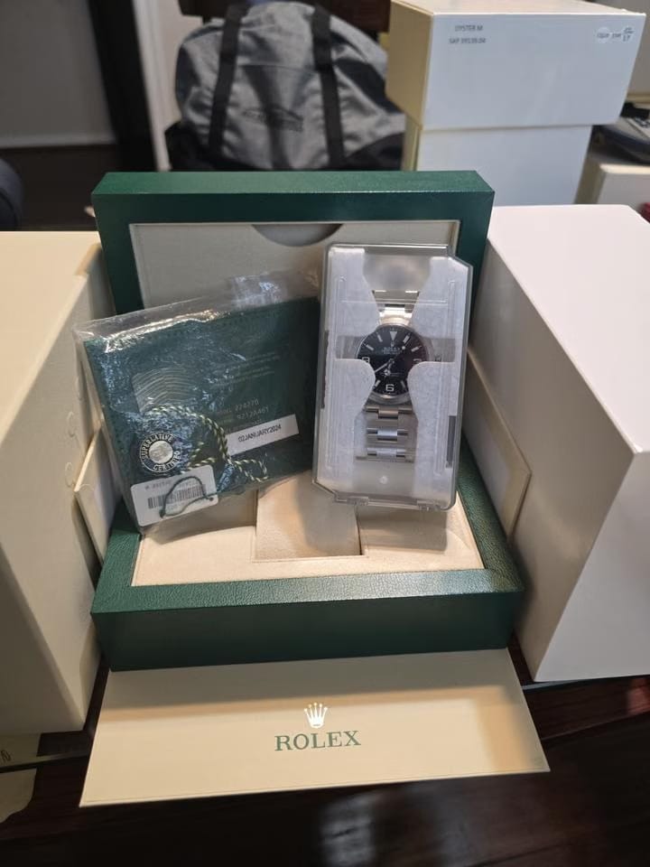Rolex Explorer224270 S/s 40mm Self Winding 2024 Sport Watch. Unworn