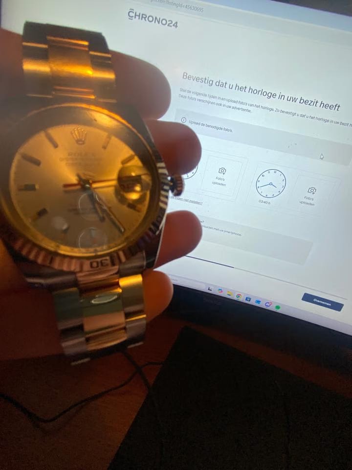Rolex | Datejust | 116261 | Rose gold | 36 mm | Gold/Steel | Silver | Automatic