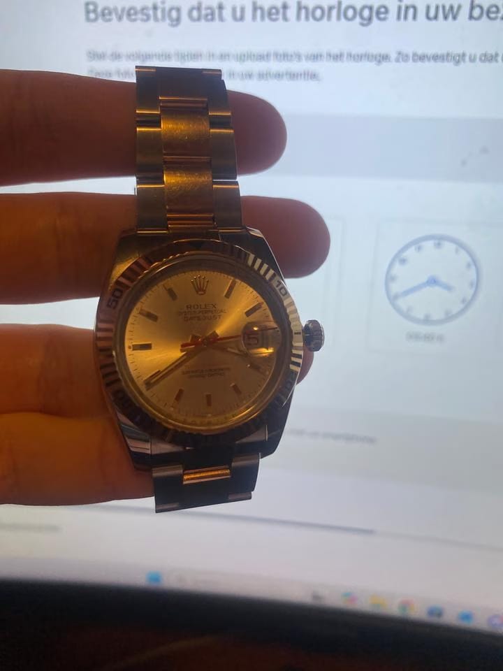 Rolex | Datejust | 116261 | Rose gold | 36 mm | Gold/Steel | Silver | Automatic