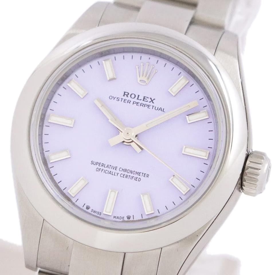 Rolex | Oyster Perpetual | 276200 | Steel | 28 x 33 mm | Steel | Purple | Automatic