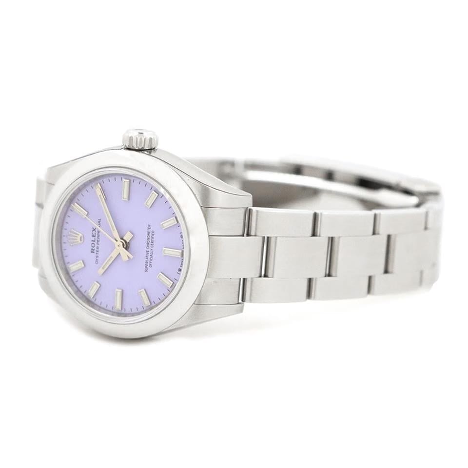 Rolex | Oyster Perpetual | 276200 | Steel | 28 x 33 mm | Steel | Purple | Automatic
