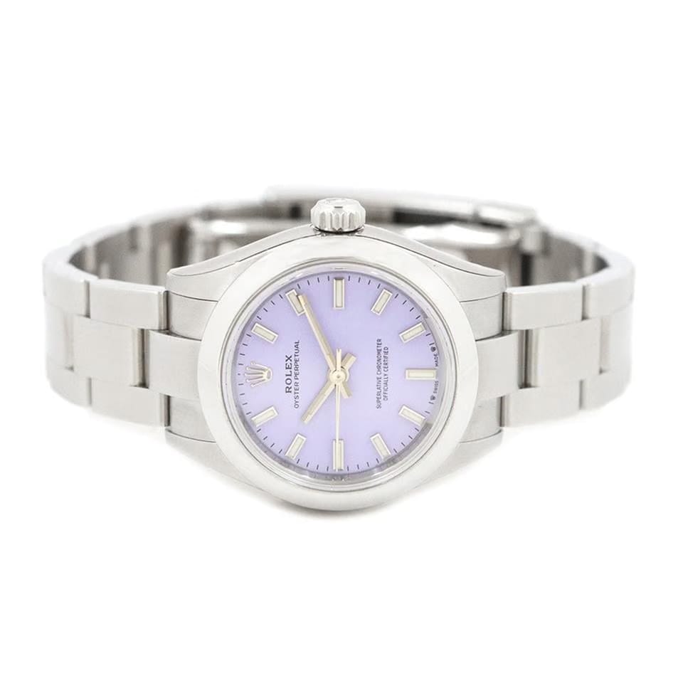 Rolex | Oyster Perpetual | 276200 | Steel | 28 x 33 mm | Steel | Purple | Automatic