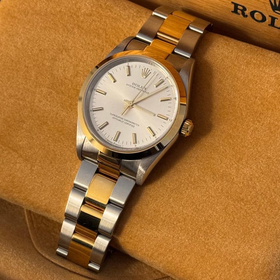 Rolex | Oyster Perpetual | 14203M | Gold/Steel | 34 mm | Gold/Steel | Champagne | Automatic