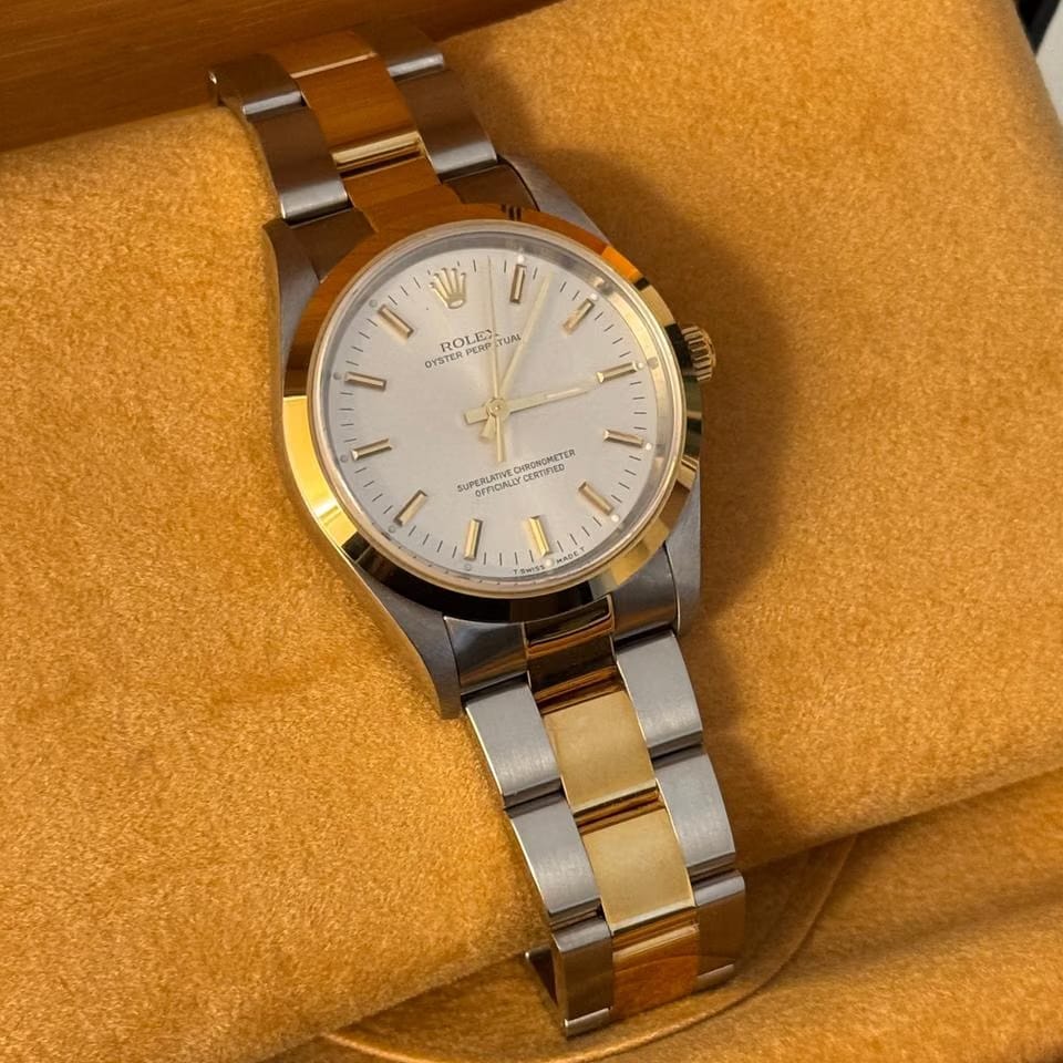 Rolex | Oyster Perpetual | 14203M | Gold/Steel | 34 mm | Gold/Steel | Champagne | Automatic