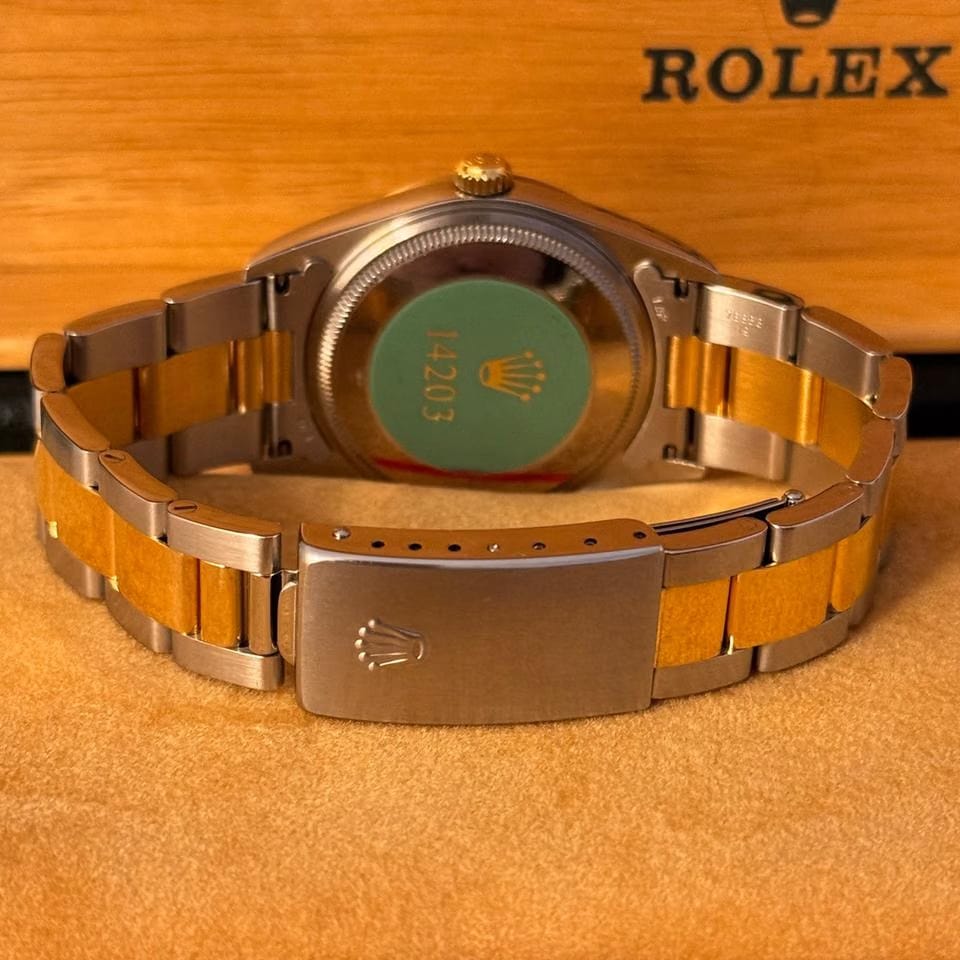 Rolex | Oyster Perpetual | 14203M | Gold/Steel | 34 mm | Gold/Steel | Champagne | Automatic