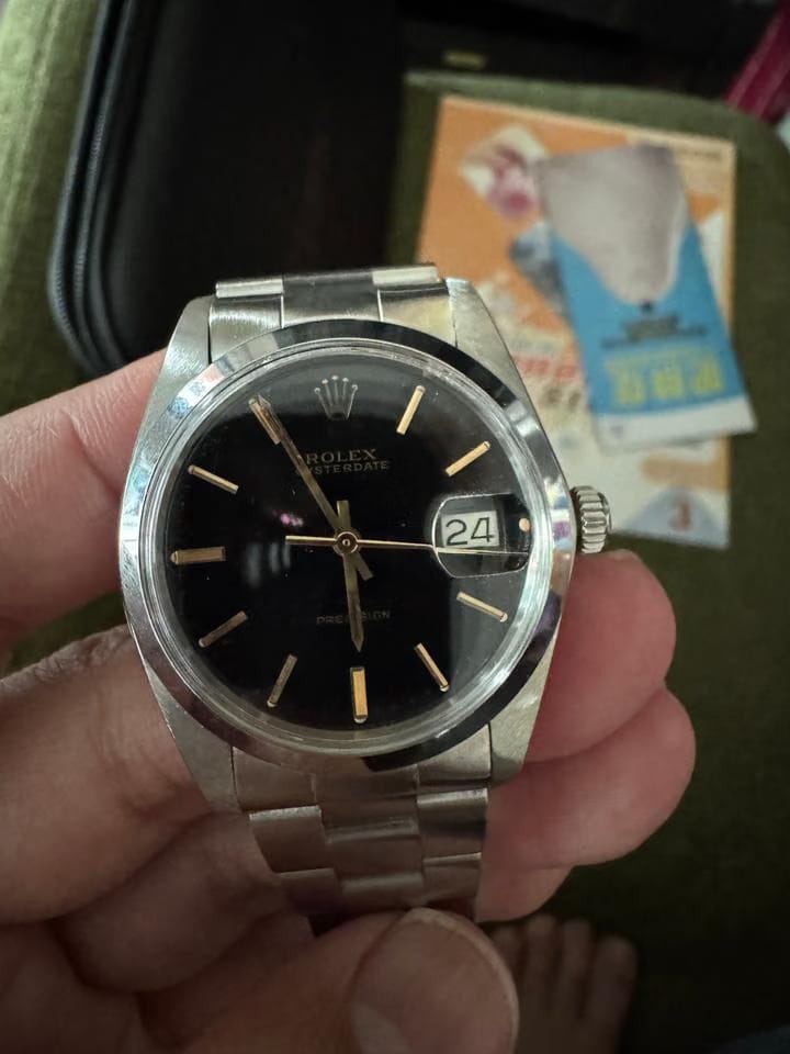 Rolex | Oysterdate Precision | 6694 | Steel | 34 x 40 mm | Steel | Black | Manual winding