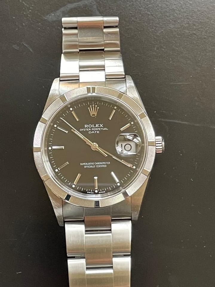 Rolex | Oyster Perpetual | 15210 | Steel | 34 mm | Steel | Black | Automatic