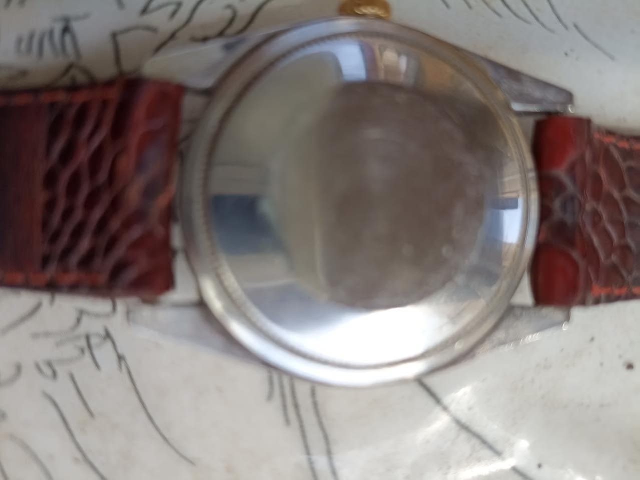 Rolex | Oyster Perpetual | 1003 | Gold/Steel | 34 mm | Leather | Mother of pearl | Automatic