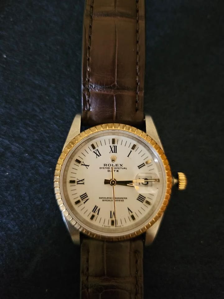 Rolex | Oyster Perpetual | 15233 | Steel | 34 mm | Leather | Automatic