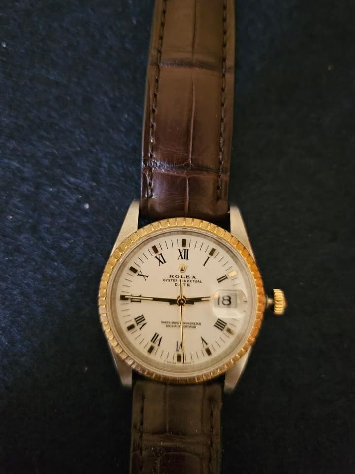 Rolex | Oyster Perpetual | 15233 | Steel | 34 mm | Leather | Automatic