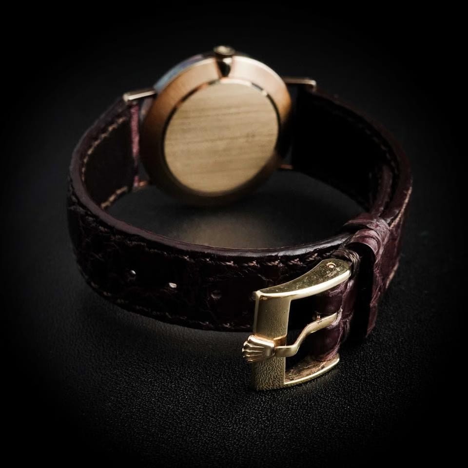 Rolex | Cellini | 3833 | Yellow gold | 33 mm | Leather | Gold | Manual winding