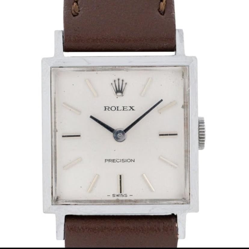 Rolex | Precision | 2611 | Steel | 20 mm | Leather | Silver | Manual winding