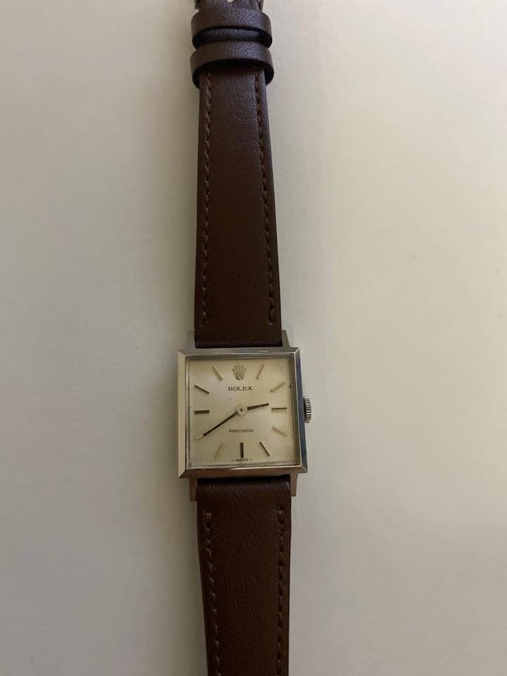 Rolex | Precision | 2611 | Steel | 20 mm | Leather | Silver | Manual winding