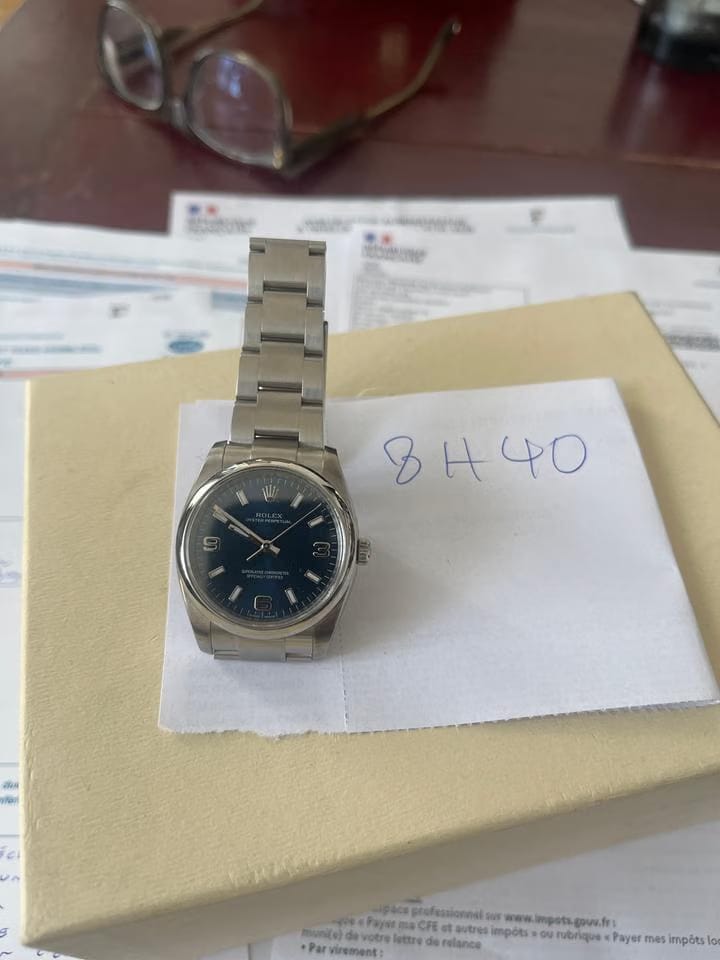 Rolex | Oyster Perpetual | 114200 | Steel | 34 mm | Steel | Blue | Automatic