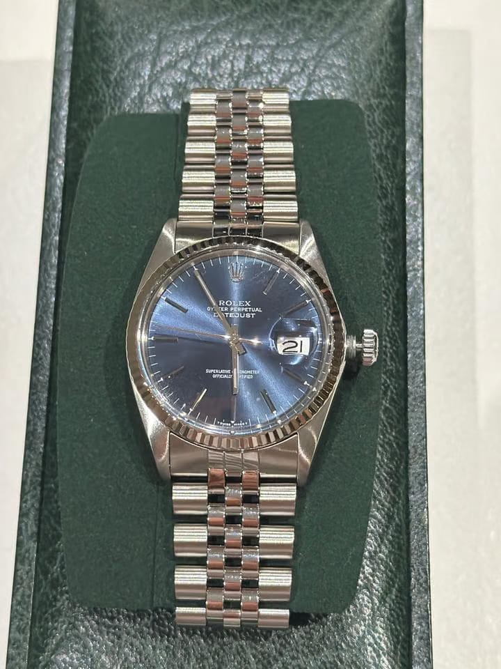 Rolex | Datejust | 16014 | Steel | 36 mm | Steel | Blue | Automatic